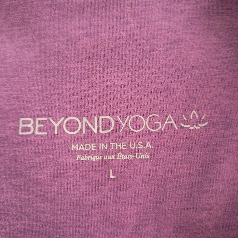 Beyond Yoga L Spacedye Caught In The Midi High Waisted Leggings Purple Heather - Picture 7 of 7